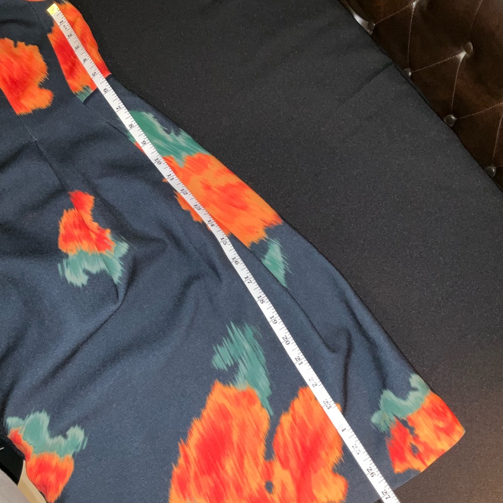McGinn by Anthropologie Orange A-Line Puff Sleeve Midi Dress - Picture 12 of 12